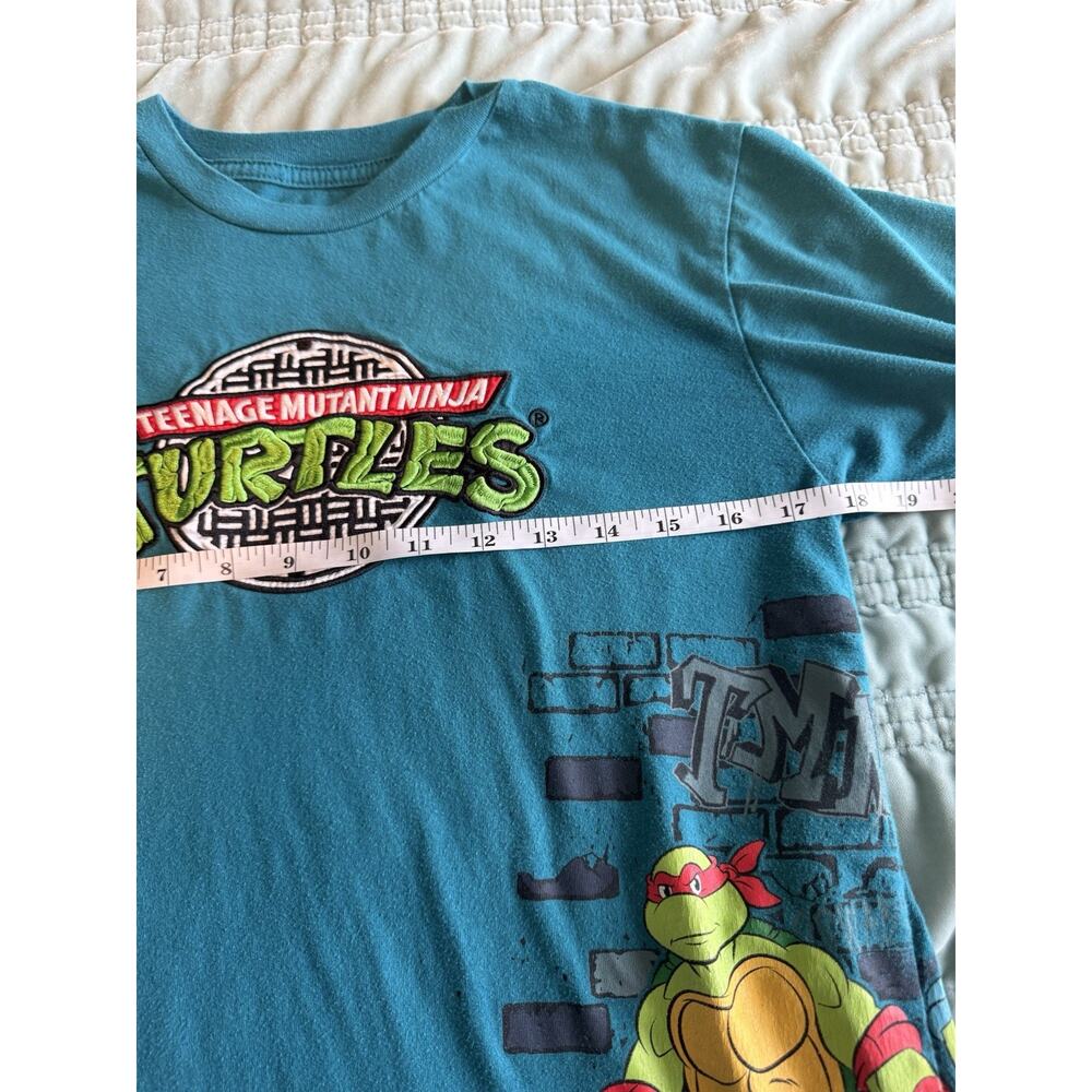 Teenage Mutant Ninja Turtles Shirt Embroidered Logo Small Logo Graphic Shirt - Picture 8 of 9